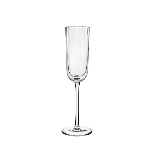 Neo Set of 2 Lead Free Crystal Champagne Glasses 6 oz. Joss & Main